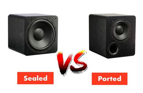 sealed vs ported sub box for metal music|ported vs non subwoofer box.